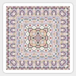 Arabic ornate square pattern Sticker